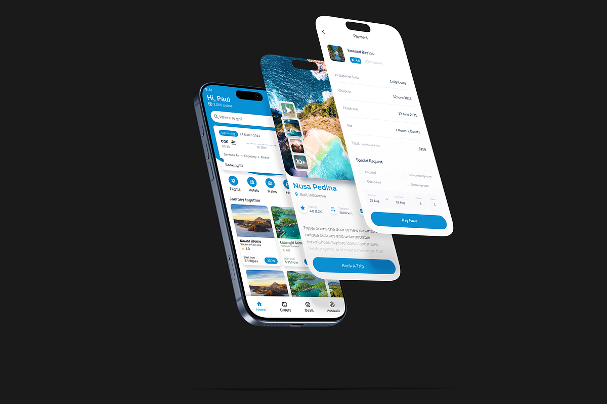 Travel Agency App Design Image 1