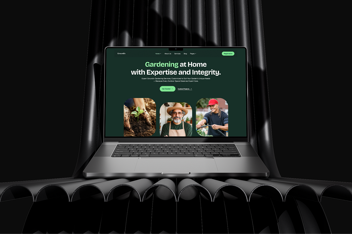 Gardening Solution Website Design Image 0