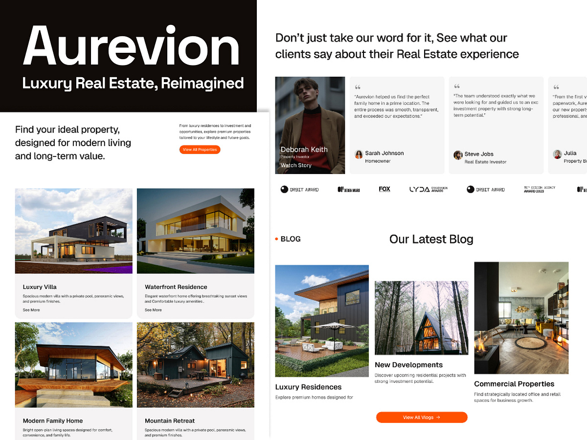 Aurevion — Luxury Real Estate, Redesigned Image 2