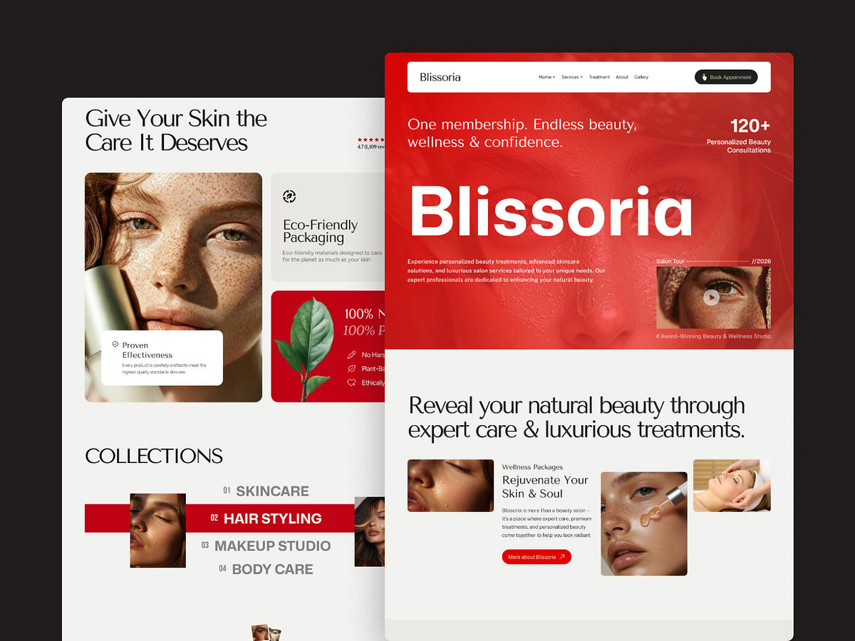 LUMÉ — Beauty Salon Website Image 1