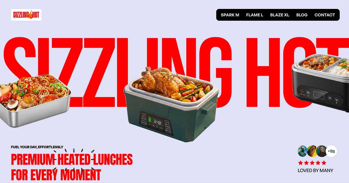 Sizzling Hot - Premium heated lunchboxes