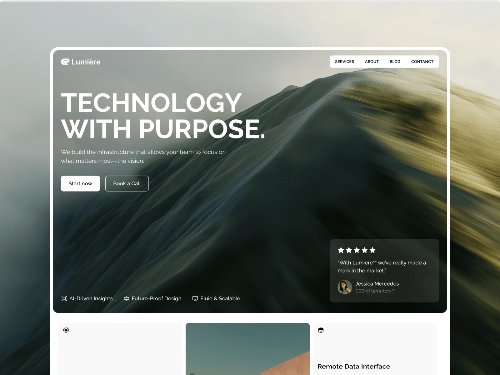 Lumières: Free AI Website Template by Shaigexp — Framer Marketplace