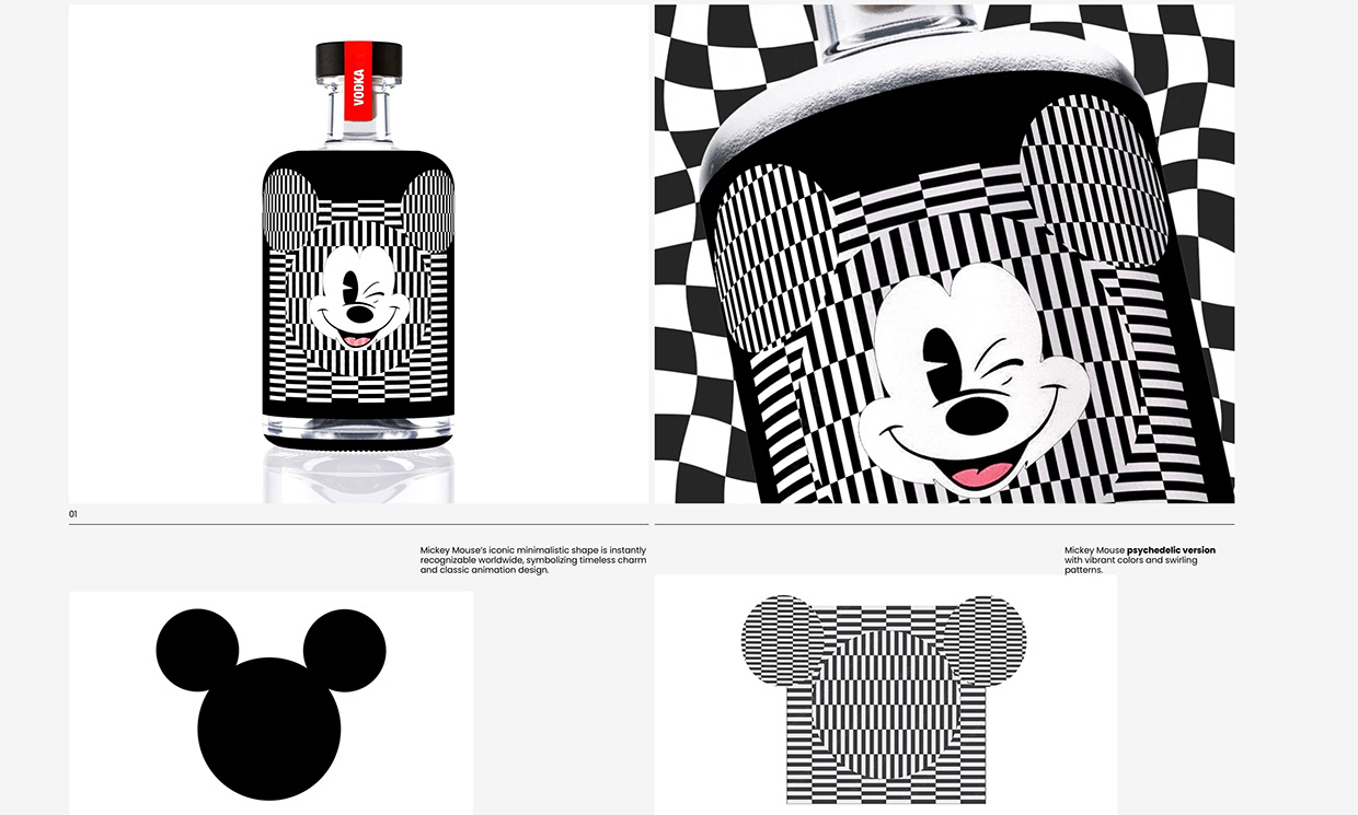 Mickey Mouse Vodka - Packaging Design Image 1