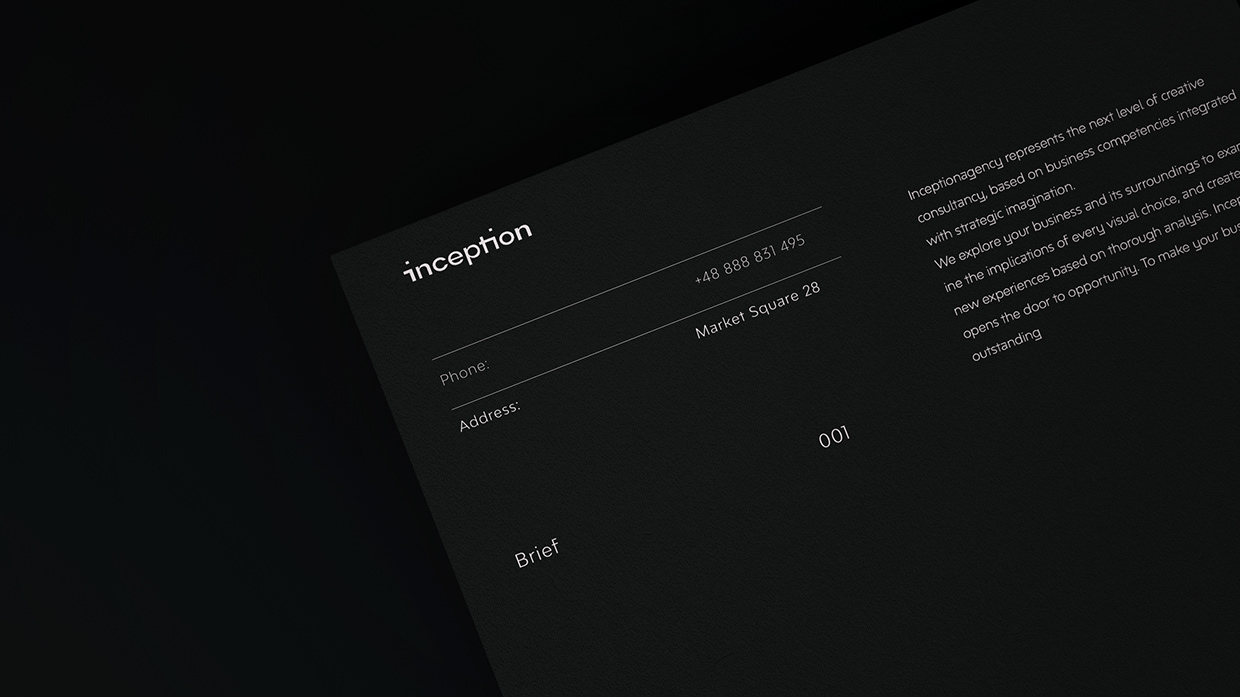 Inception Agency - Visual identity Image 3