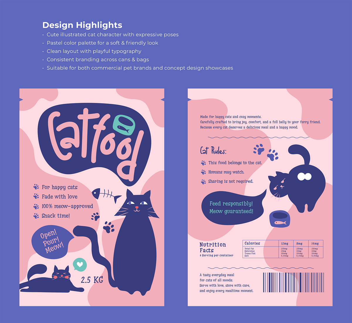 Cute Cat Food Packaging 🐾 Image 0