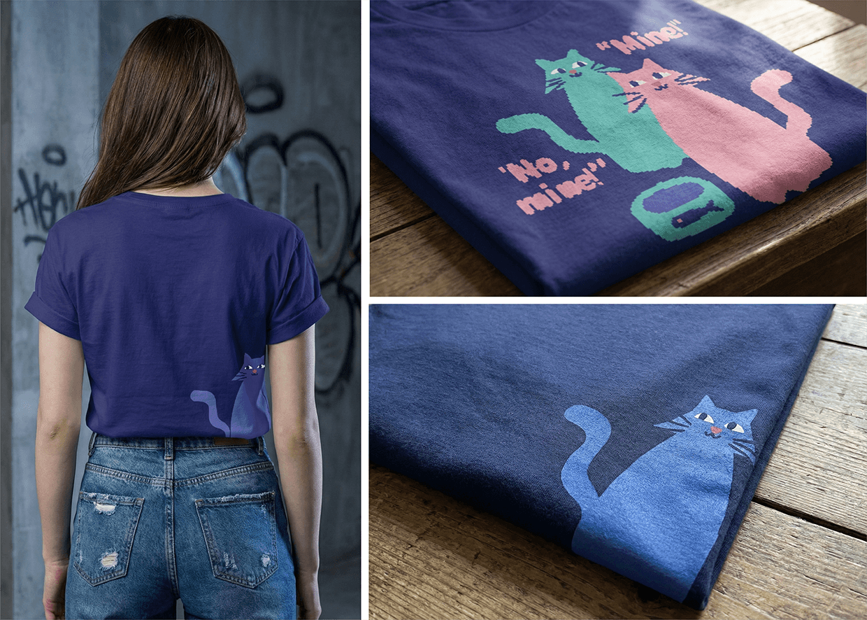 Flat Cat Vector Illustration Collection Image 6