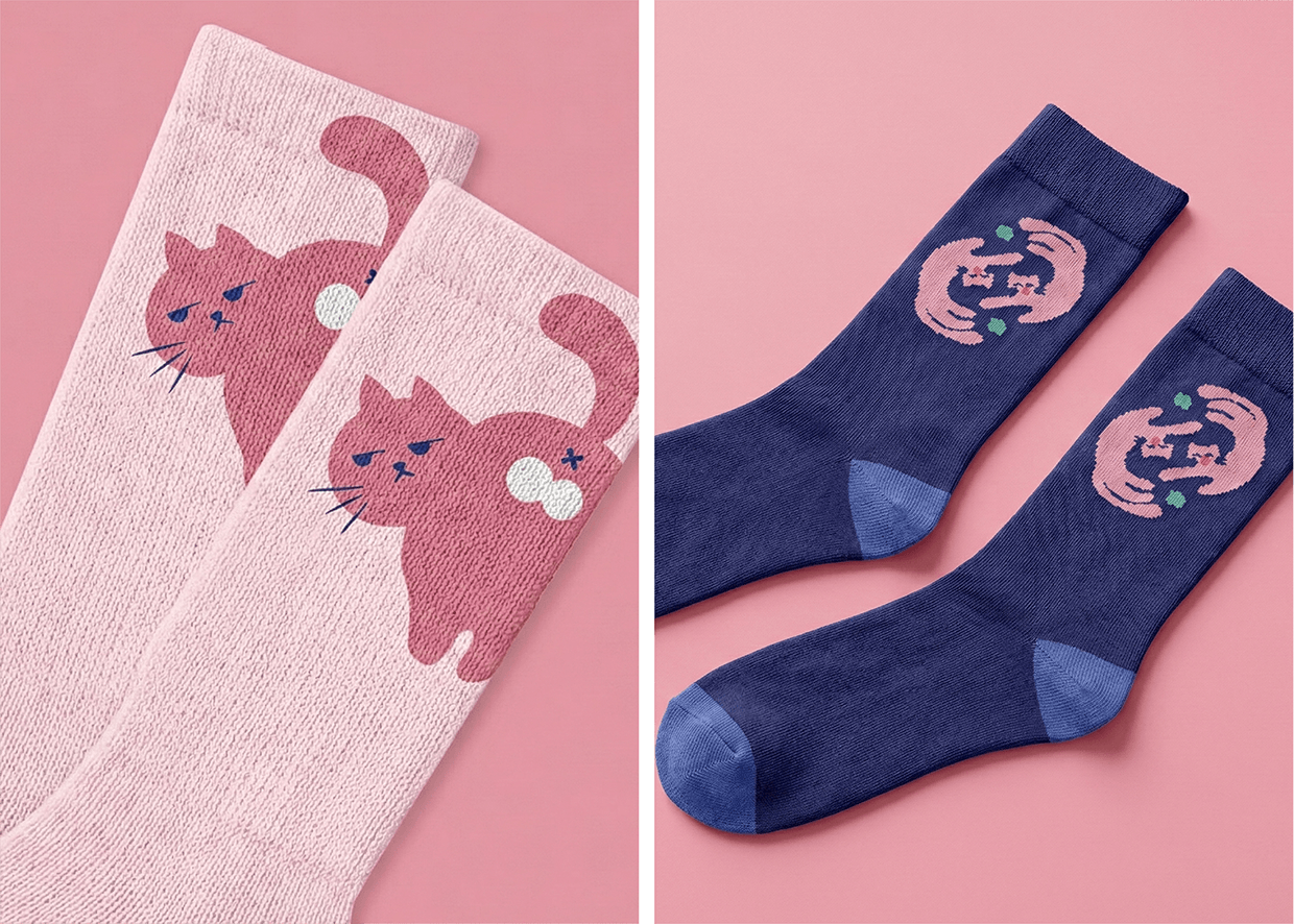 Flat Cat Vector Illustration Collection Image 11