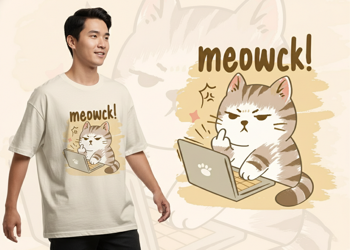 Cat Mood T-Shirt Illustration Collection Image 2