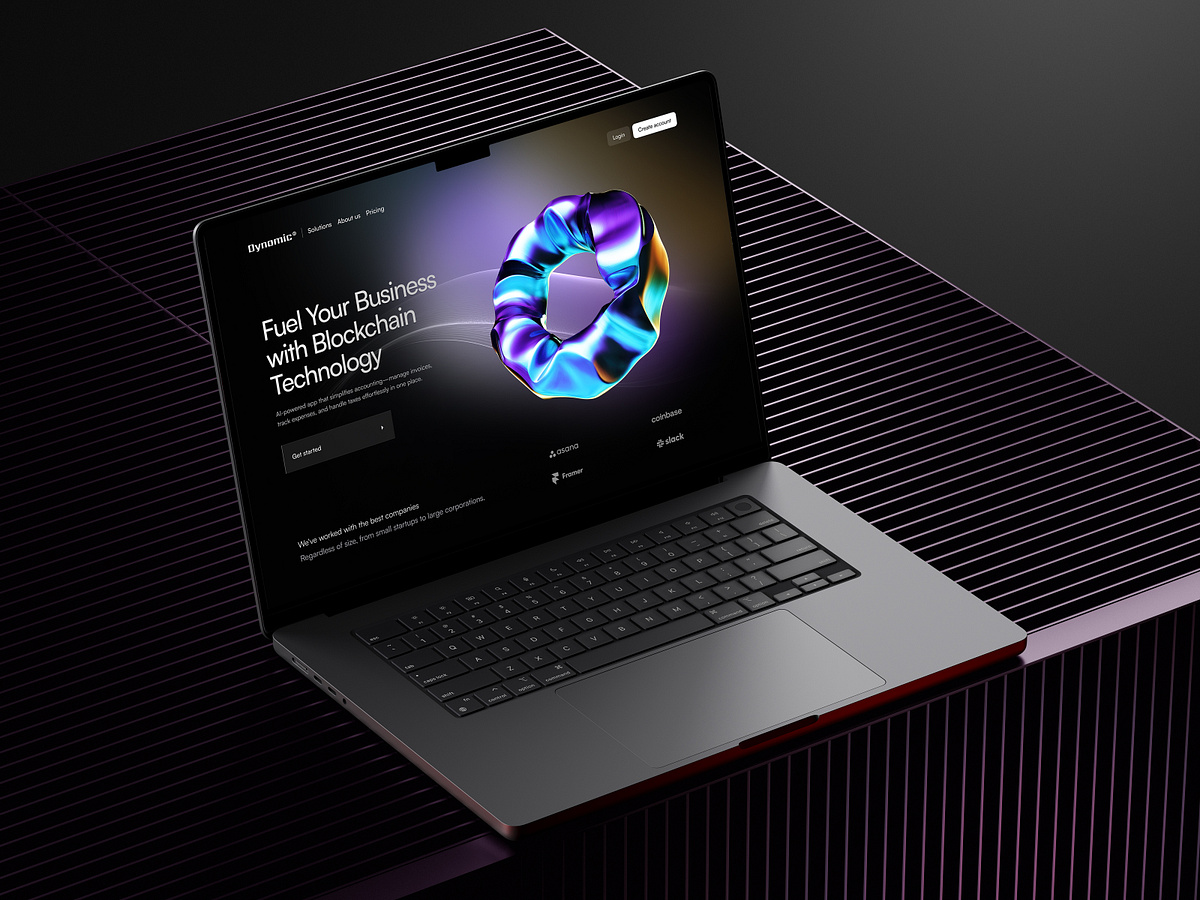 AI-Driven Blockchain Landing Page Image 1
