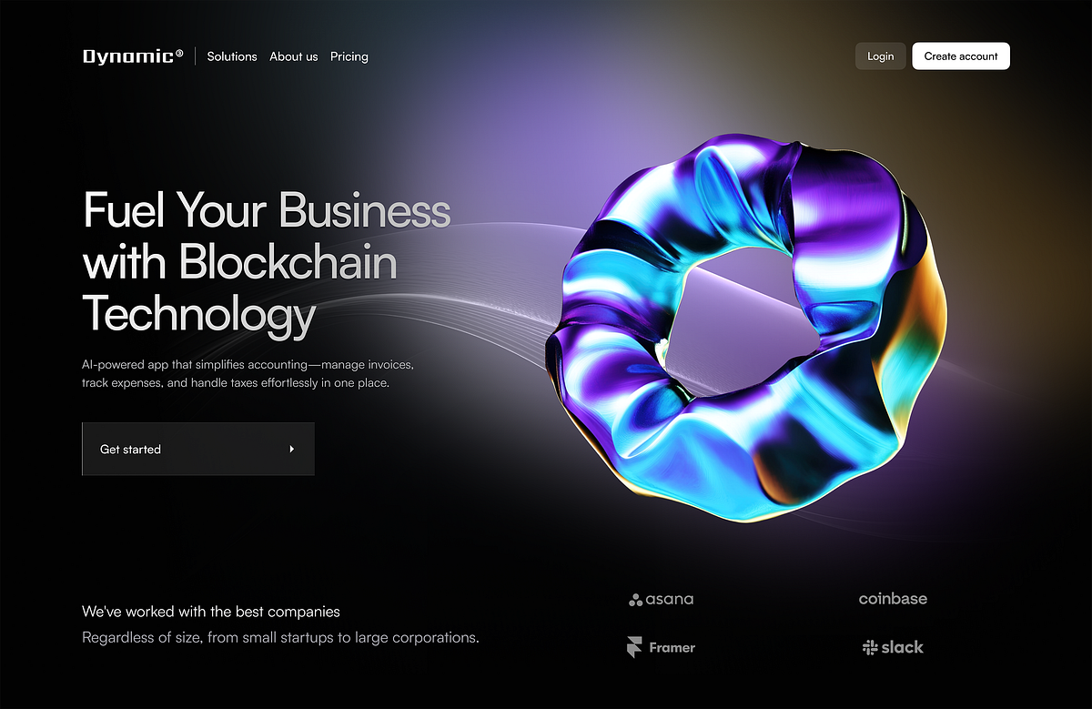AI-Driven Blockchain Landing Page Image 2