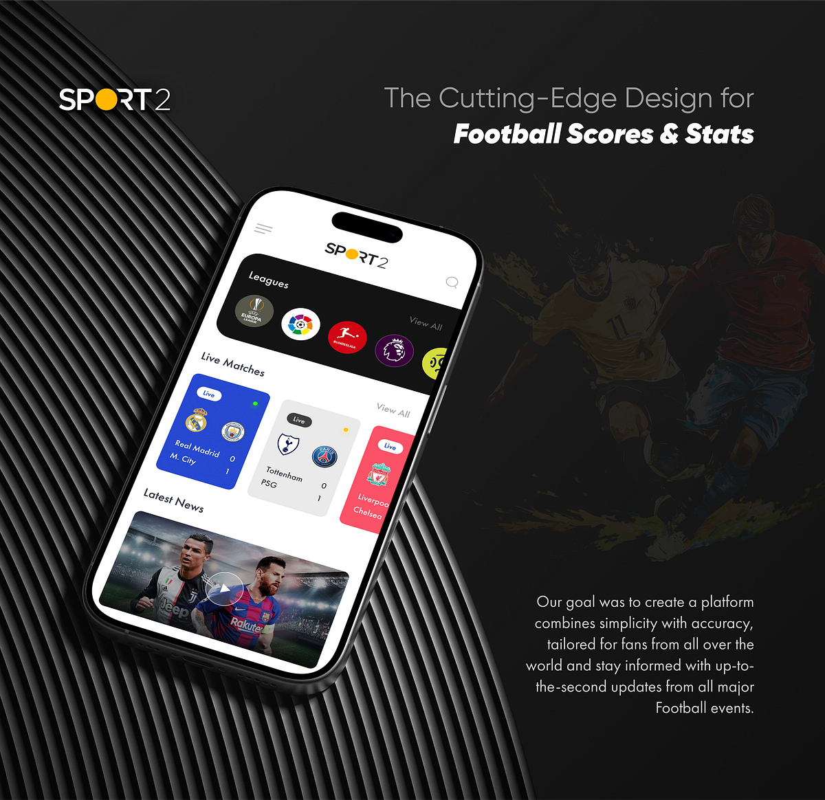 Sport 2 - Football Live Score Sports App | UI UX Design Image 0