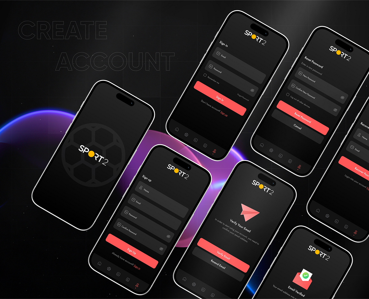Sport 2 - Football Live Score Sports App | UI UX Design Image 2