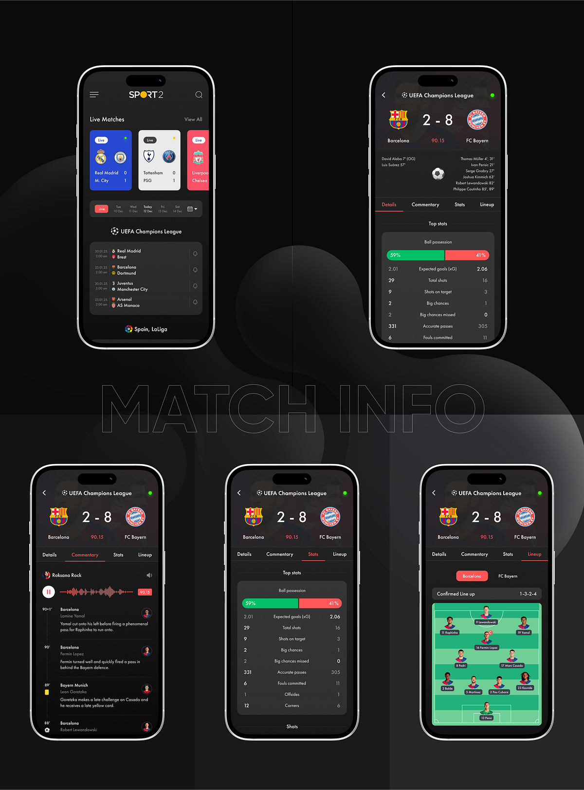 Sport 2 - Football Live Score Sports App | UI UX Design Image 3