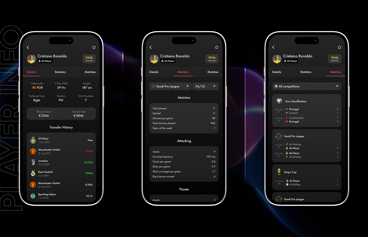 Sport 2 - Football Live Score Sports App | UI UX Design Image 5