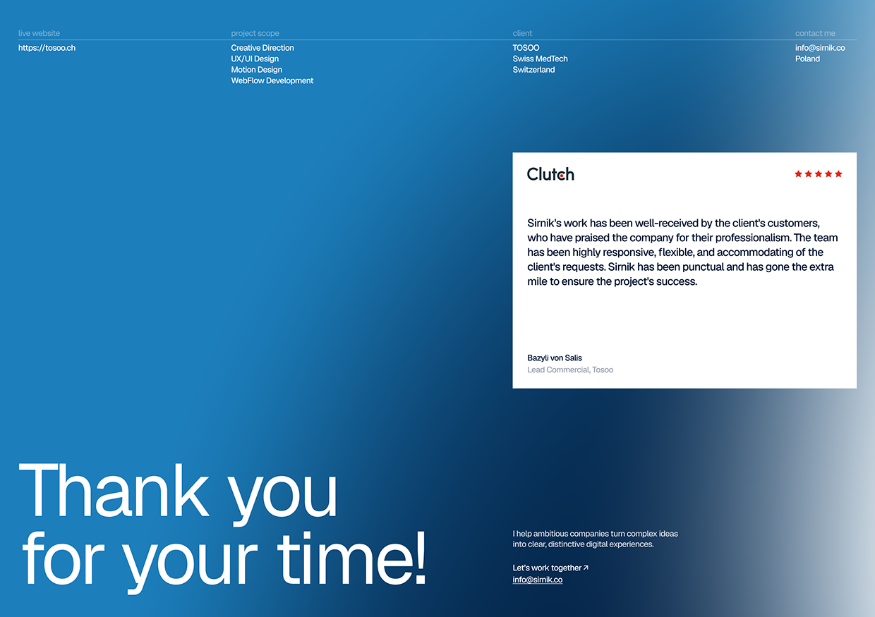 TOSOO — MedTech Web Design & Webflow Development Image 19
