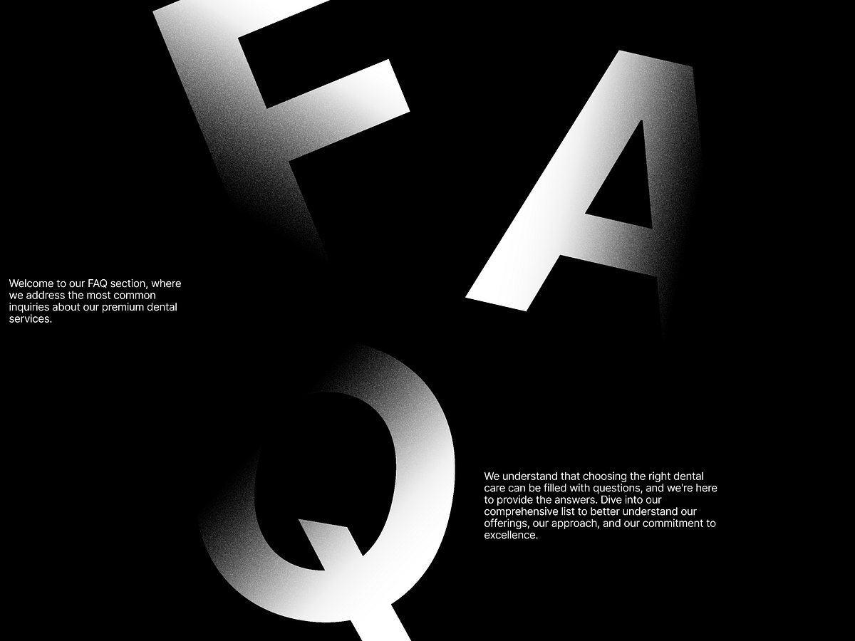 Dental Clinic Website Design - Creative FAQ Section