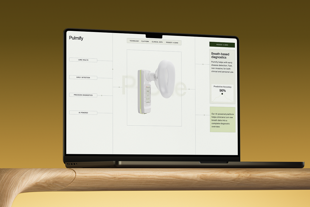 Landing Page for AI-Powered Breath Analysis Platform Image 0