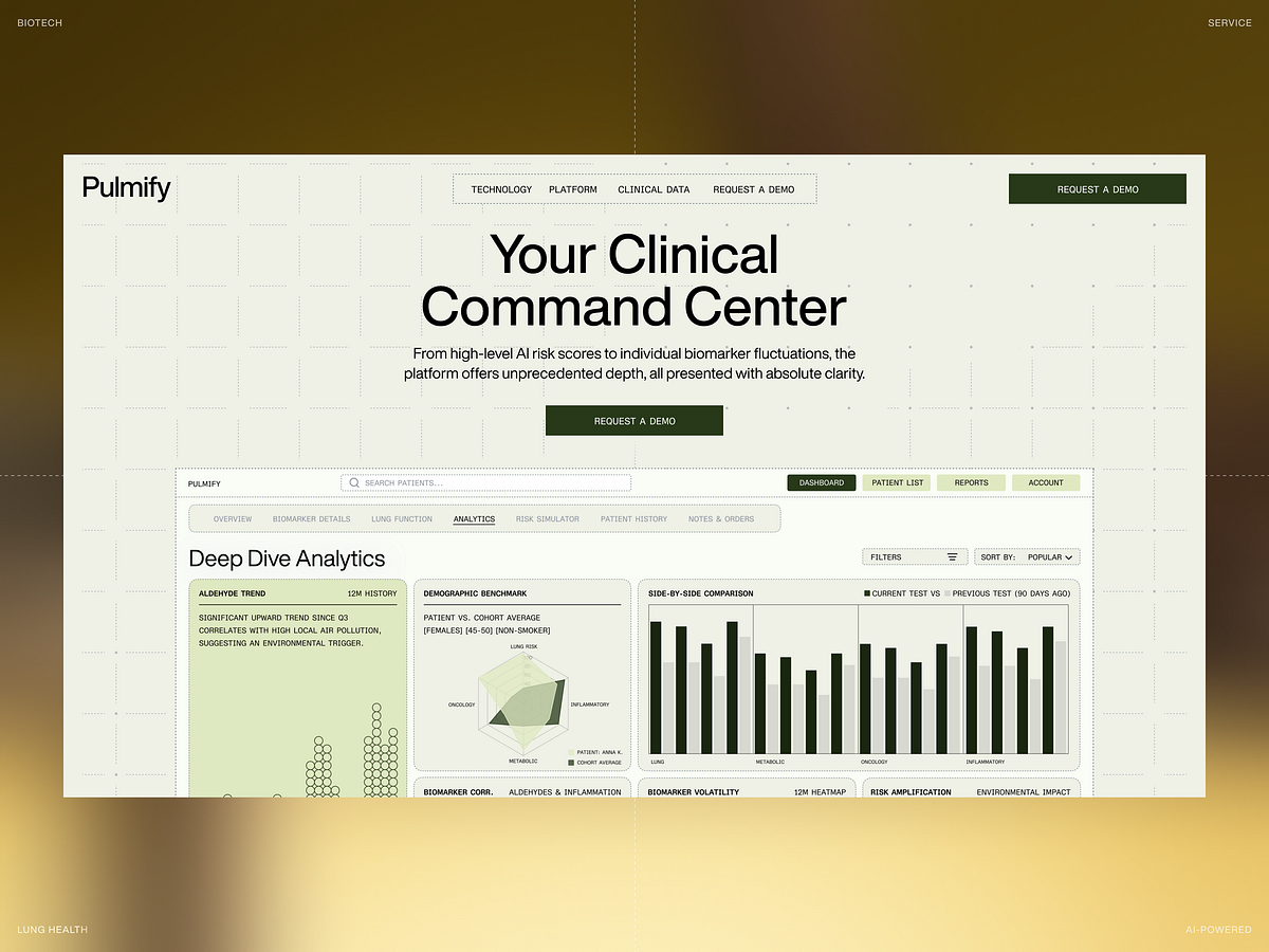 Landing Page for AI-Powered Breath Analysis Platform Image 2