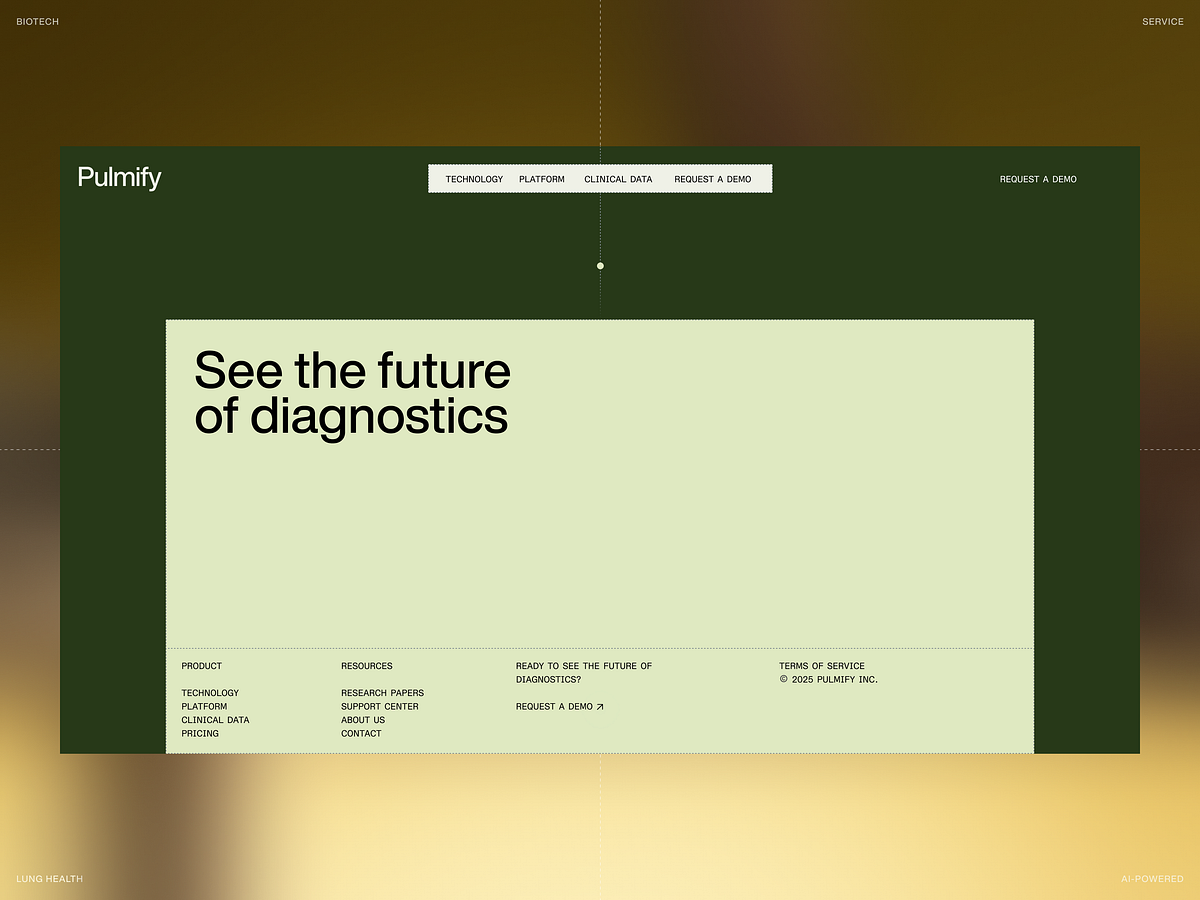 Landing Page for AI-Powered Breath Analysis Platform Image 4