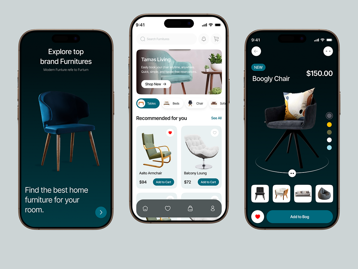 Furniture Shopping App UI UX | Modern eCommerce Experience