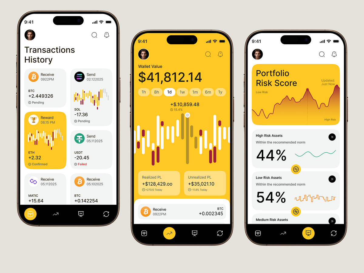 Wealth Management App UI UX Design | Smart Portfolio Experience