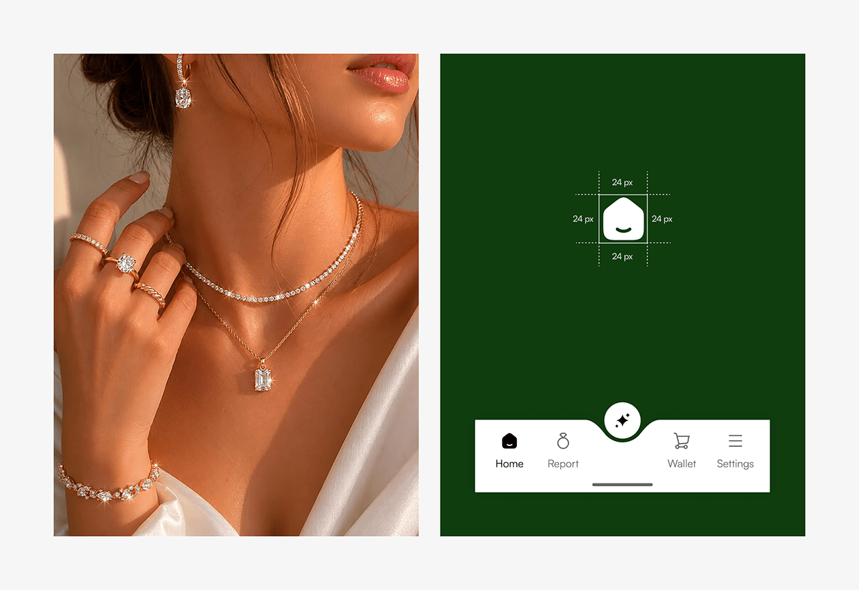 Luxury Jewelry E-commerce App UI/UX Design Image 4