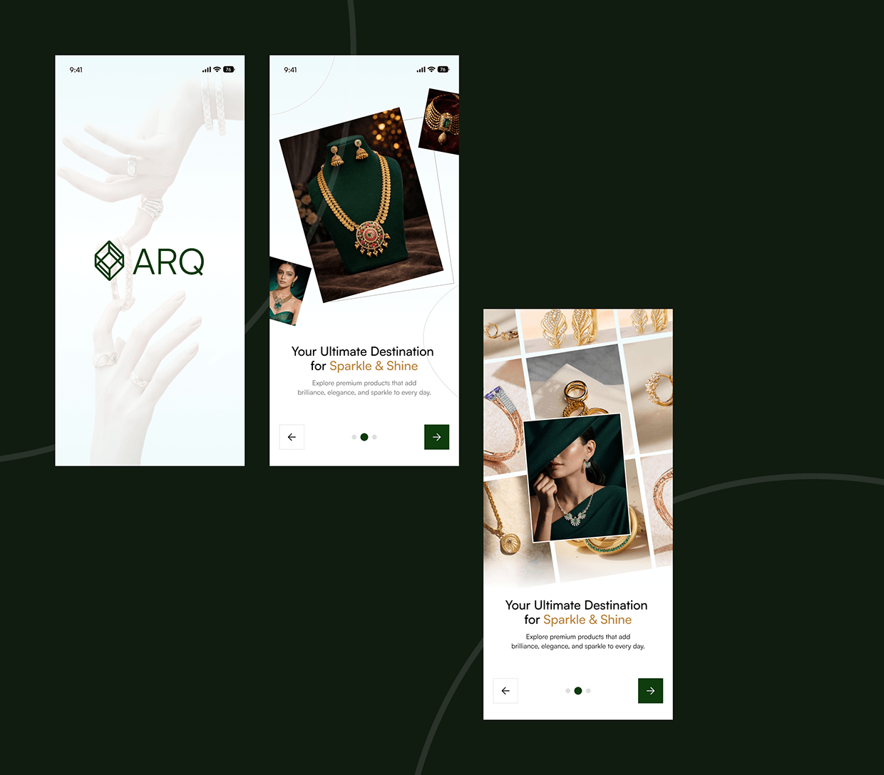 Luxury Jewelry E-commerce App UI/UX Design Image 6