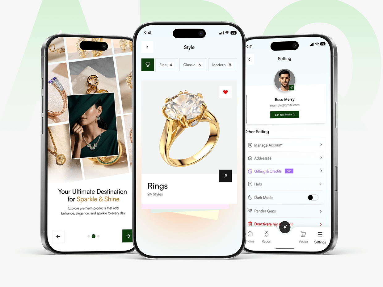 Luxury Jewelry E-commerce App UI/UX Design Image 16