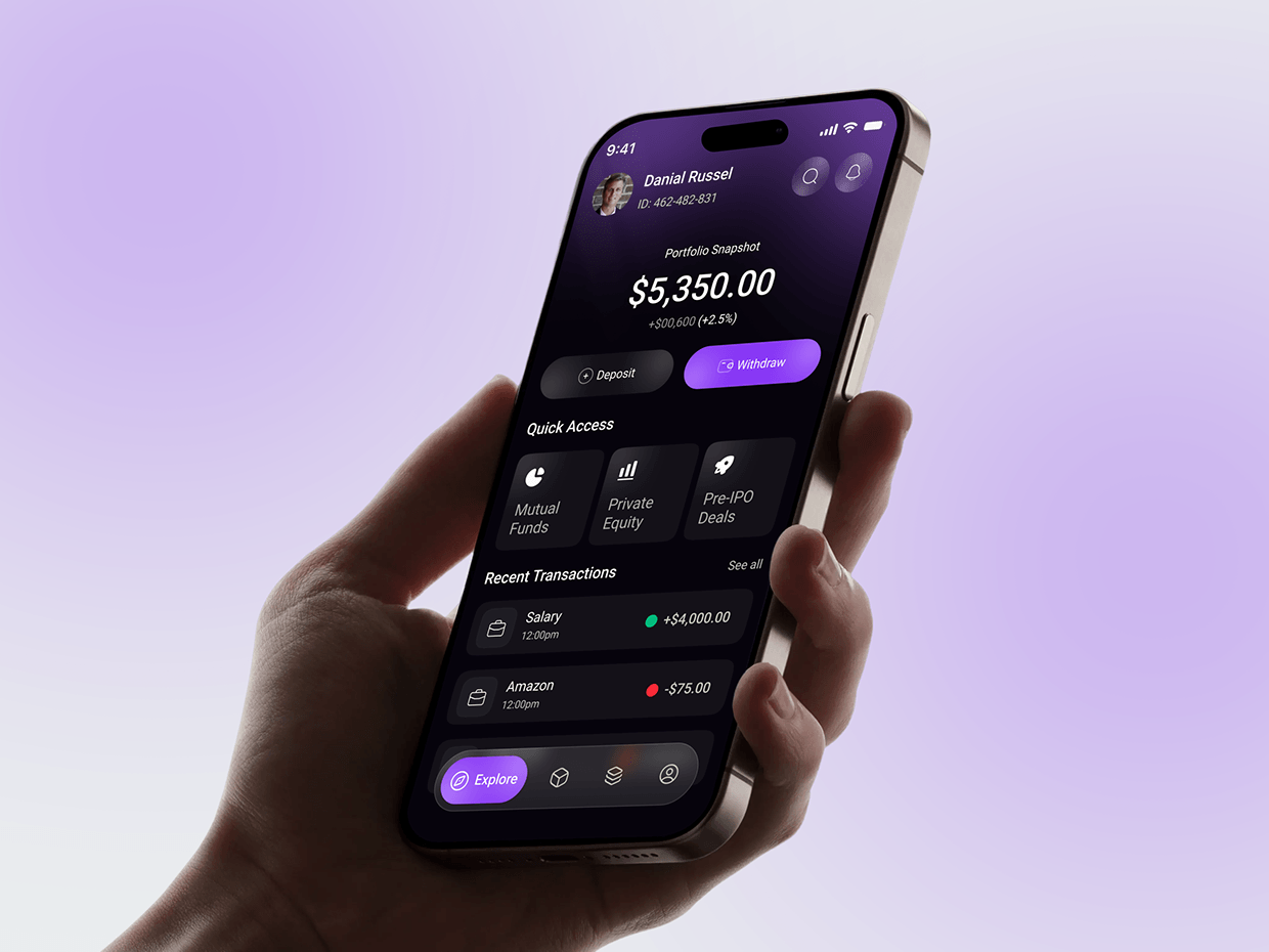 Investment Portfollio Management Mobile App Design Image 10