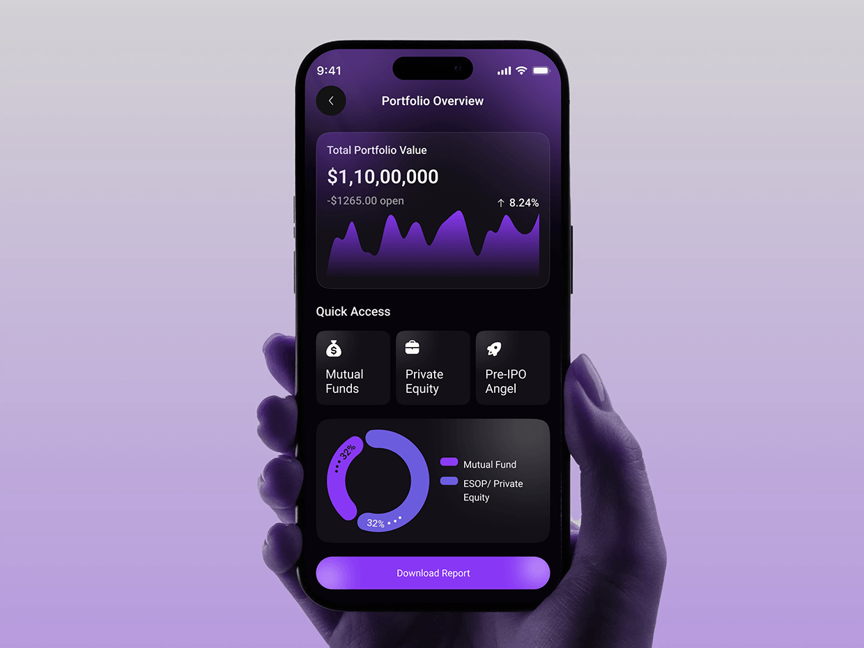 Investment Portfollio Management Mobile App Design Image 18