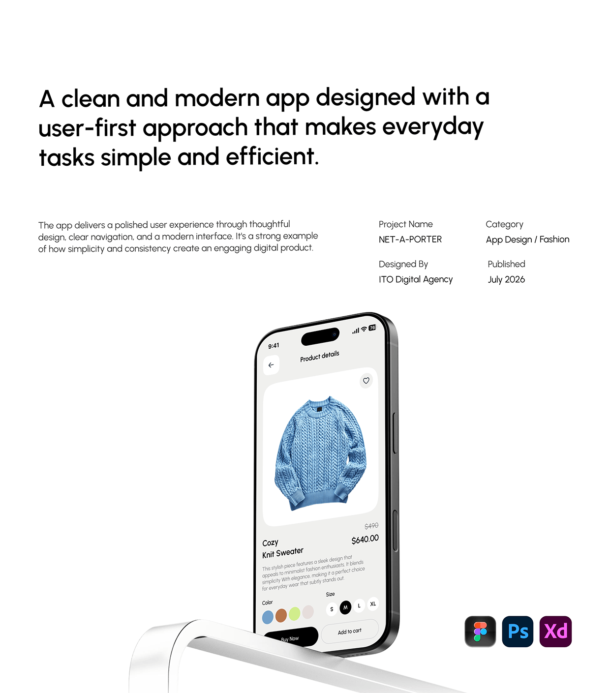 Luxury Fashion E-Commerce Mobile App & UI/UX Design Image 0