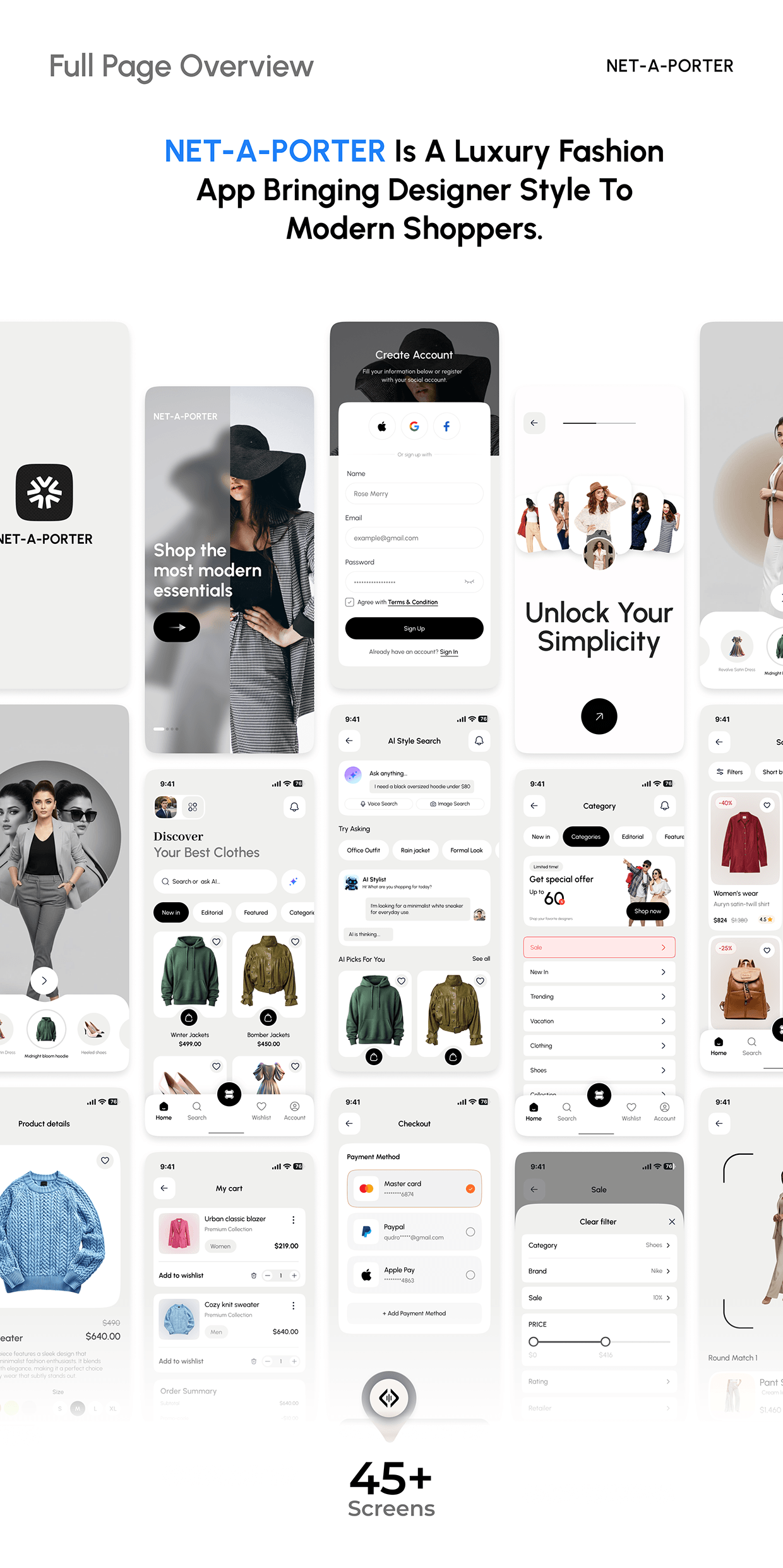 Luxury Fashion E-Commerce Mobile App & UI/UX Design Image 21