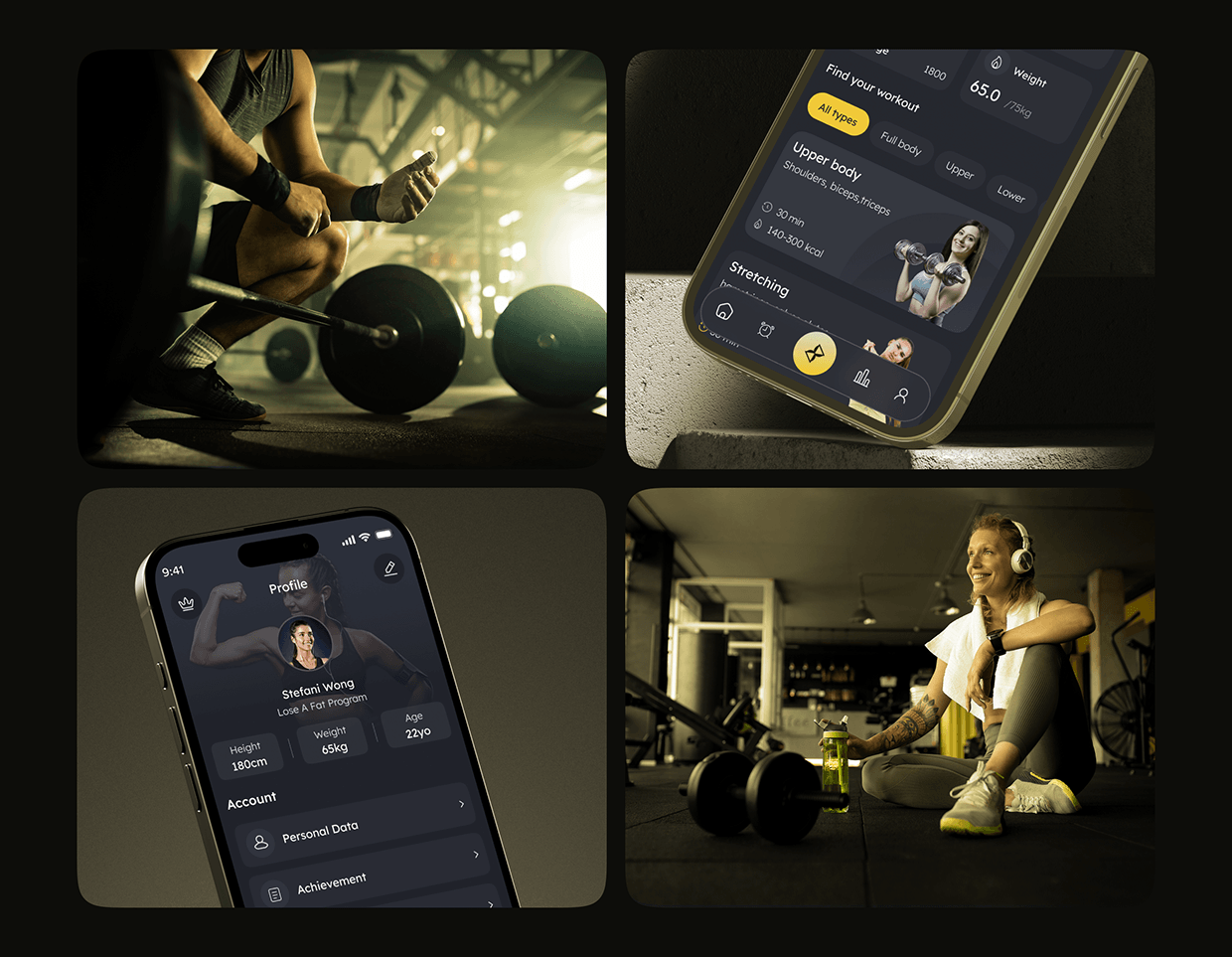 Luxury Fitness Training App UI/UX Image 1