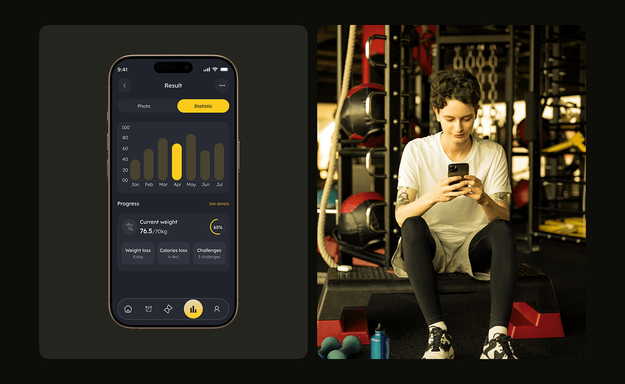 Luxury Fitness Training App UI/UX Image 5