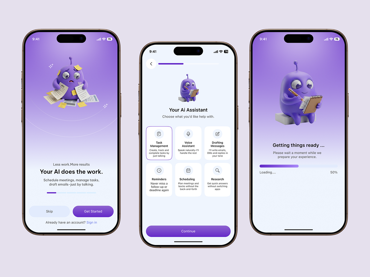 AI Personal Assistant App Smart Tasks, Scheduling & Productivity Image 0