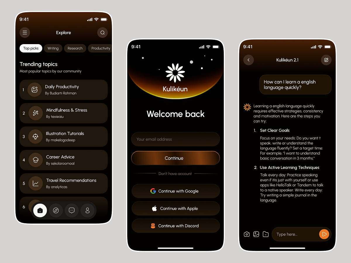 AI Knowledge Platform UI UX | Smart Assistant & Learning Image 0