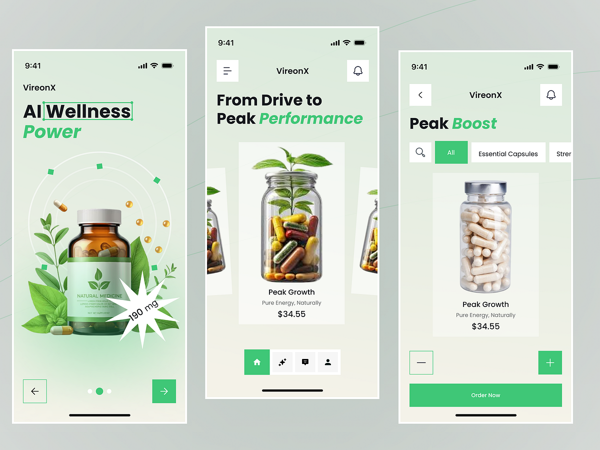 AI Nutrition & Wellness App | Mobile UI UX Design