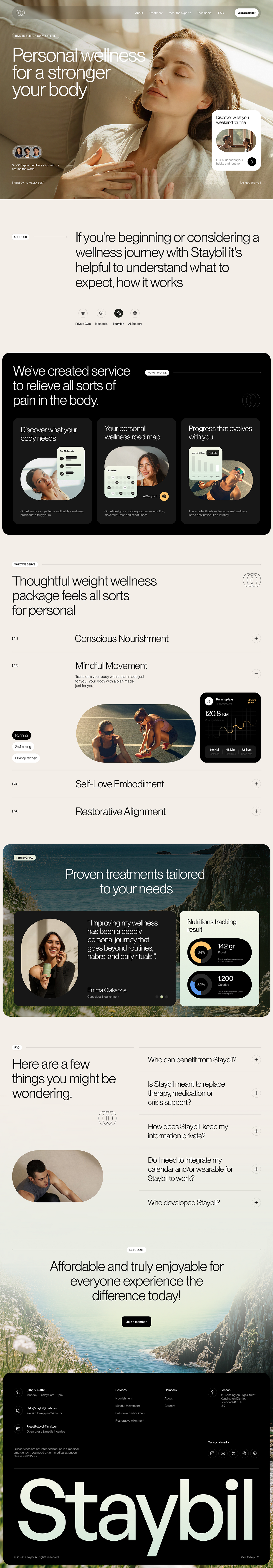 Staybil - Personal Wellness Intelligence Website Image 7