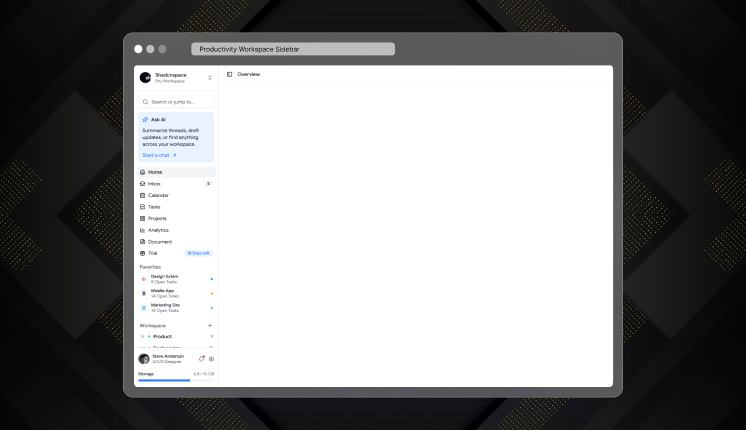 New Published Shadcn Sidebar UI Designs Image 8