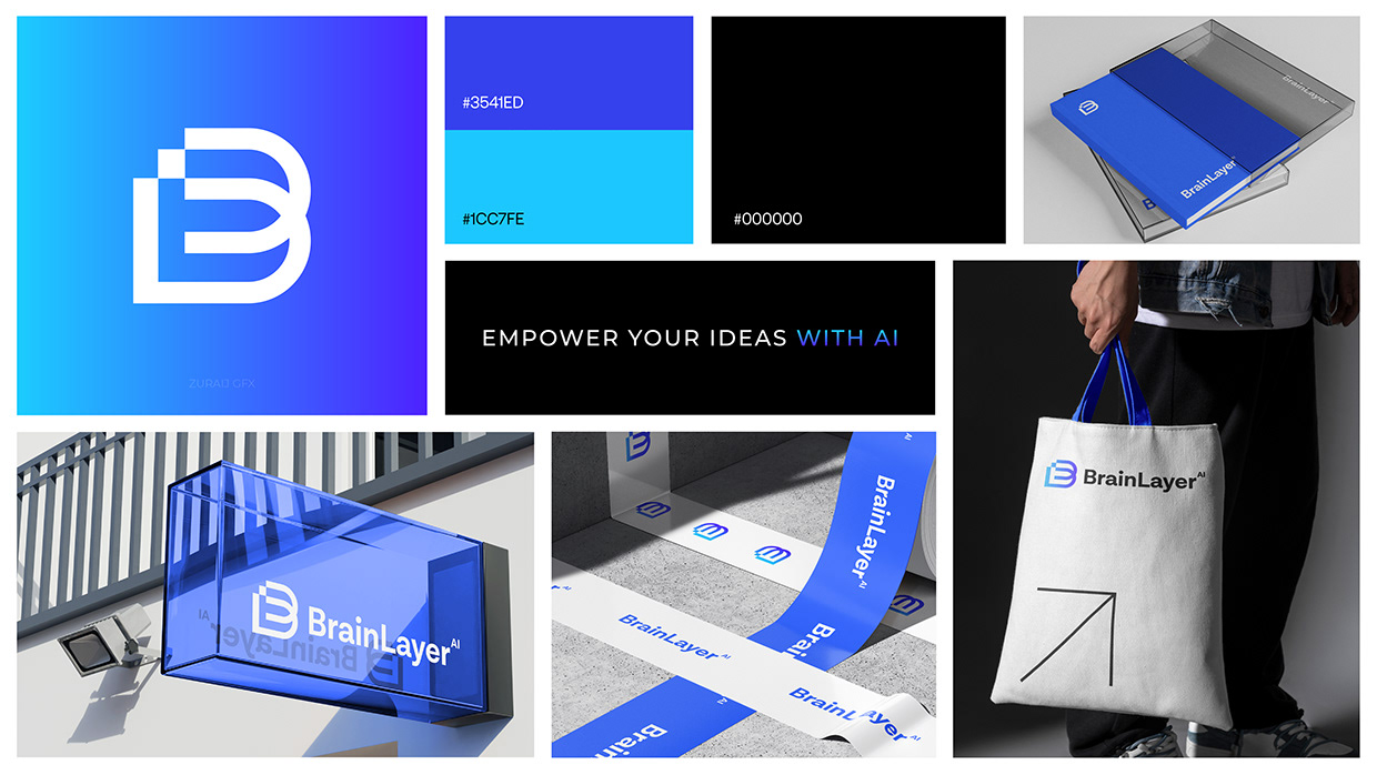 BrainLayer | Technology Logo & Brand Identity Design Image 9