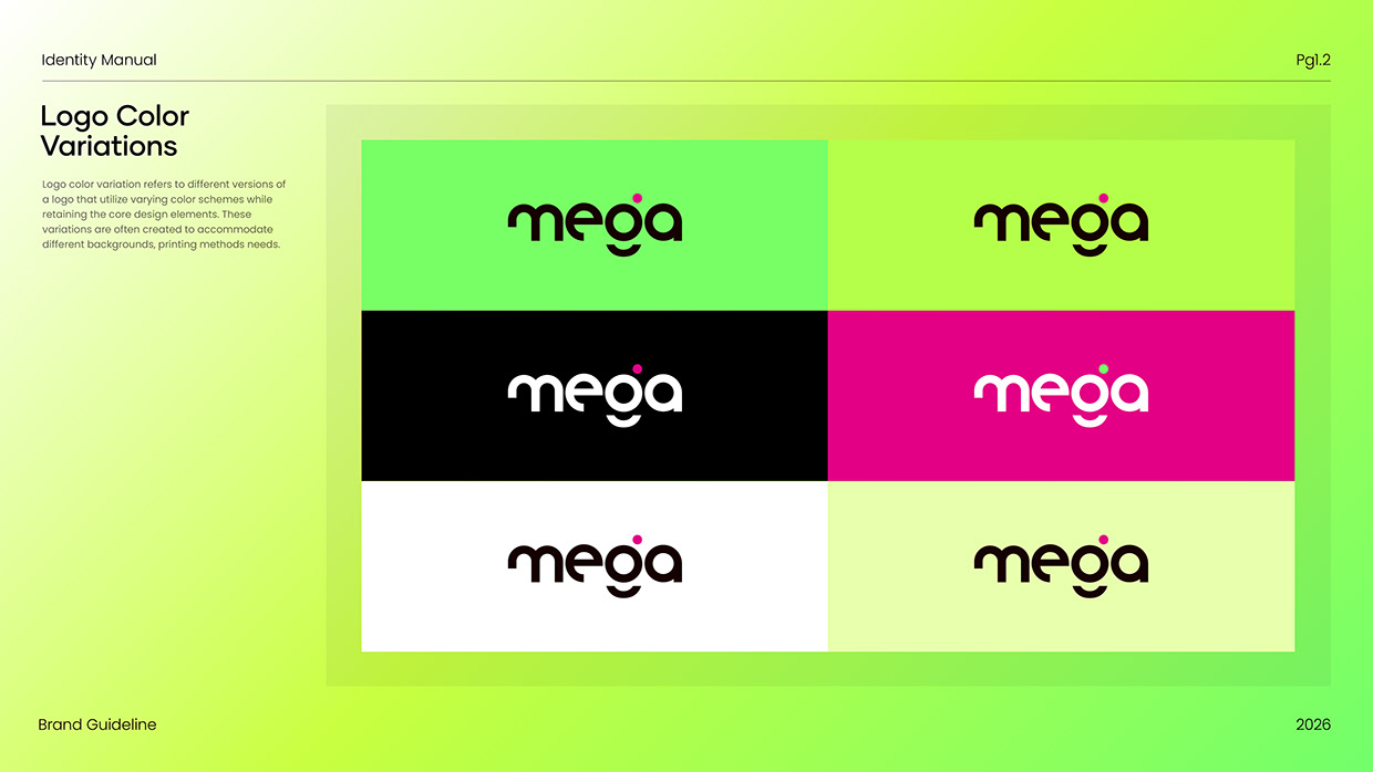 Mega | Creative Digital Agency Brand Identity Design Image 3