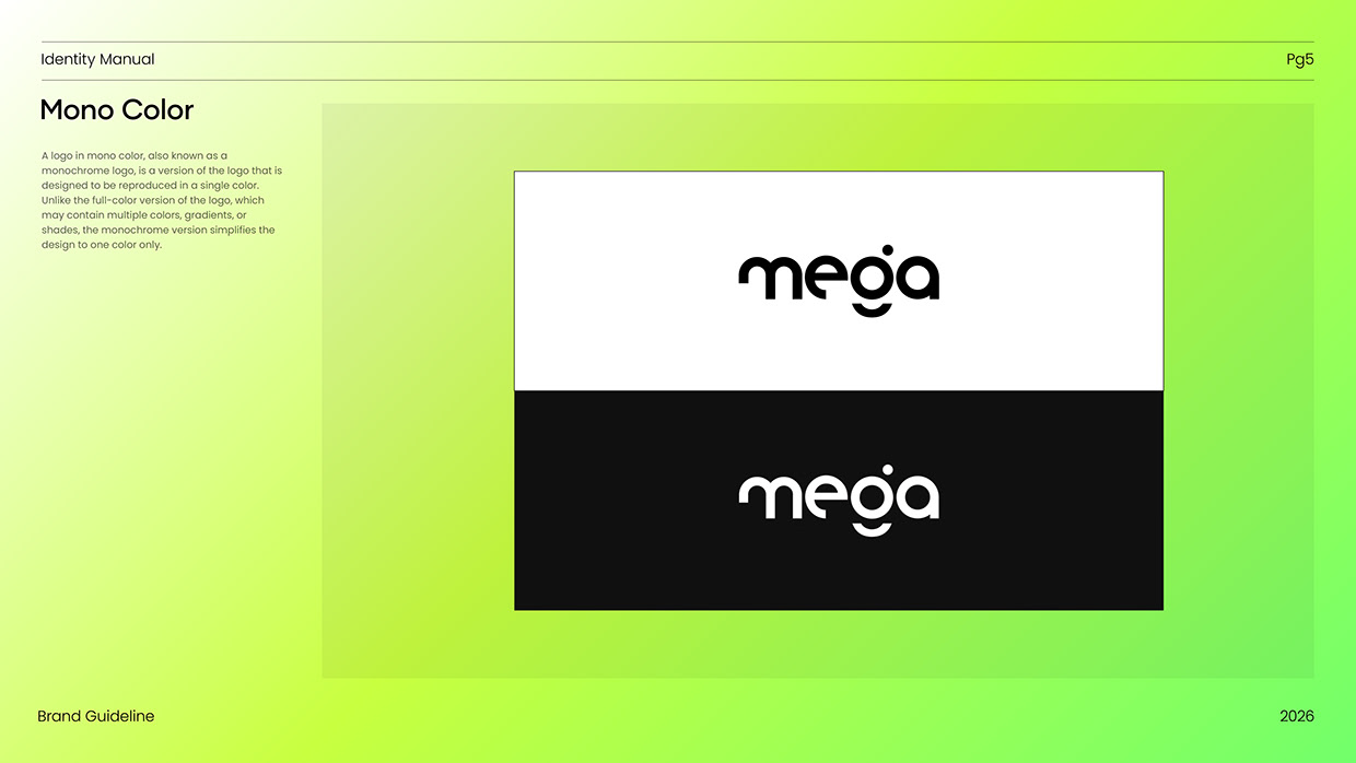 Mega | Creative Digital Agency Brand Identity Design Image 6