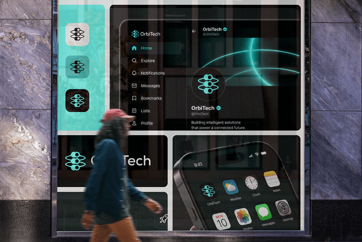 OrbiTech | Technology Logo & Brand Identity Design Image 26