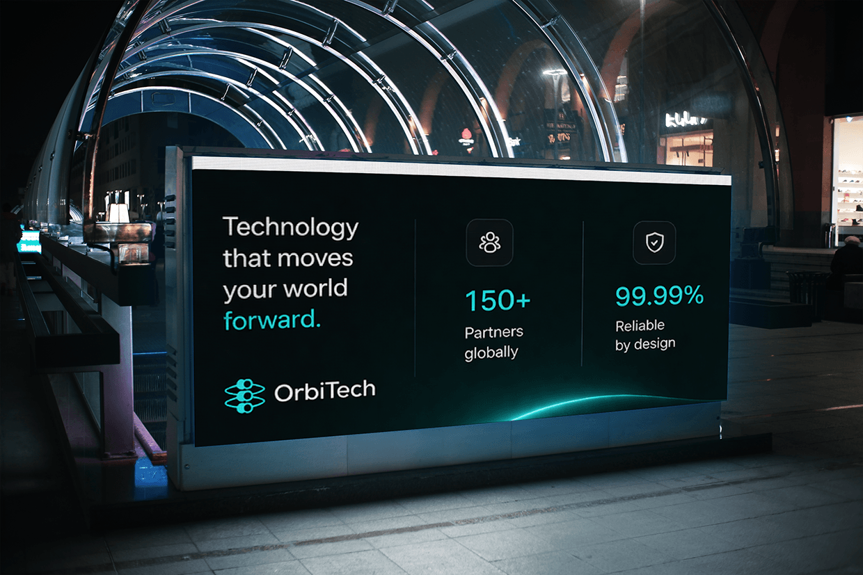 OrbiTech | Technology Logo & Brand Identity Design Image 27