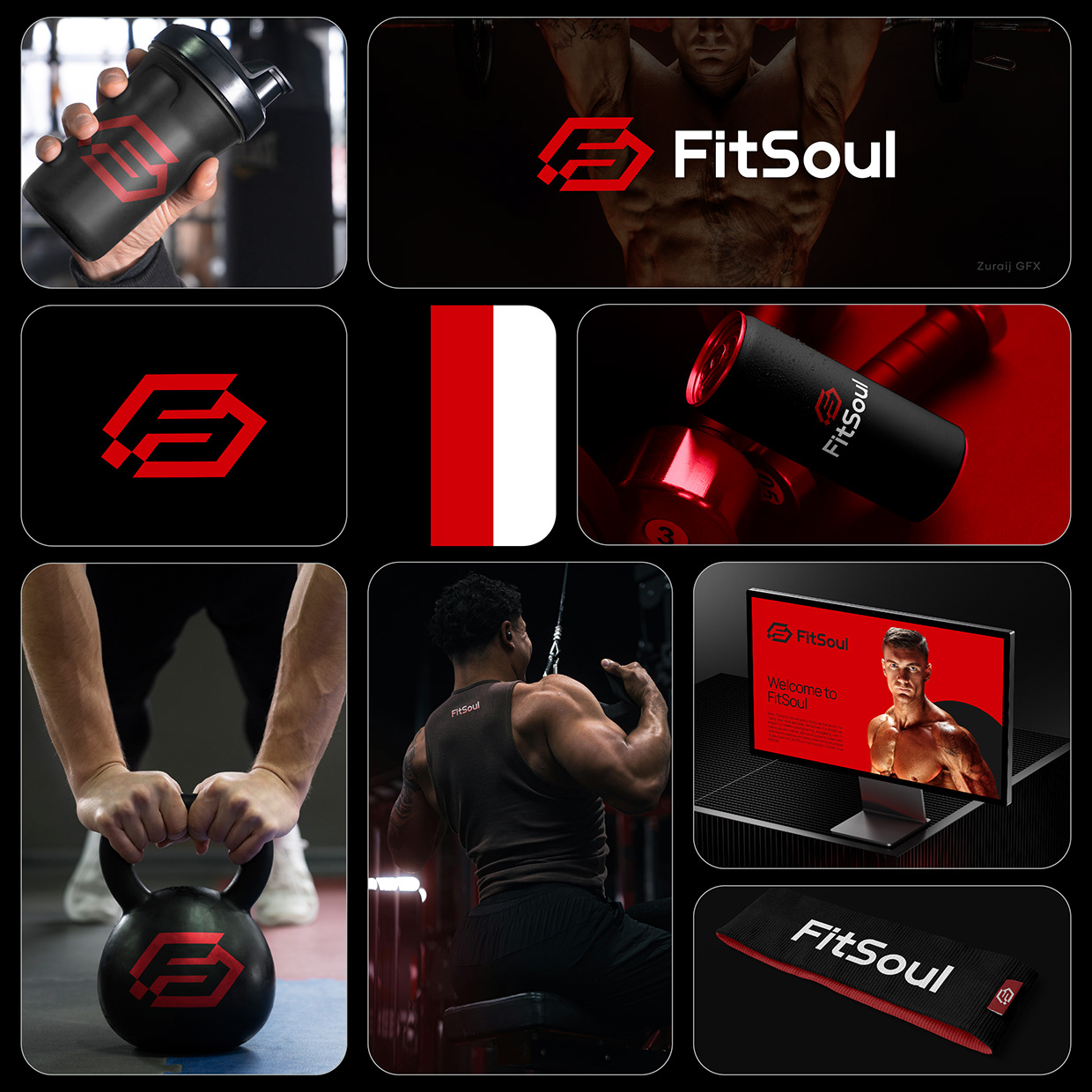 FitSoul | Fitness Logo & Brand Identity Design Image 3