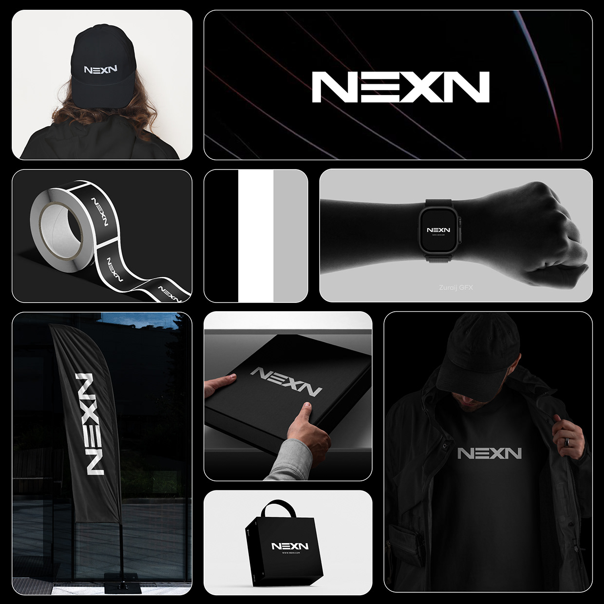 NEXN | Digital Startup Logo & Brand Identity Design Image 4