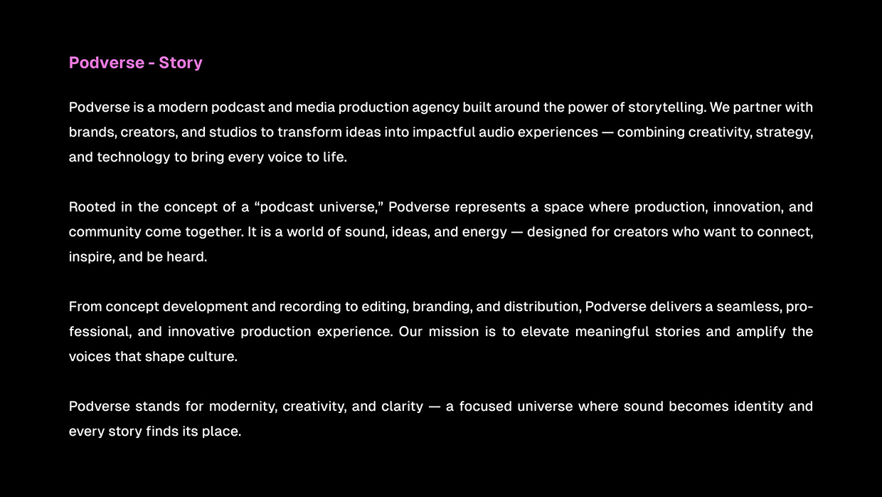 Podcast & Media Brand Logo & Brand Guideline Image 0