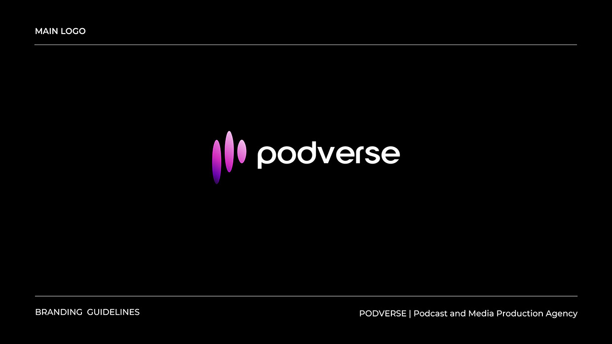 Podcast & Media Brand Logo & Brand Guideline Image 1