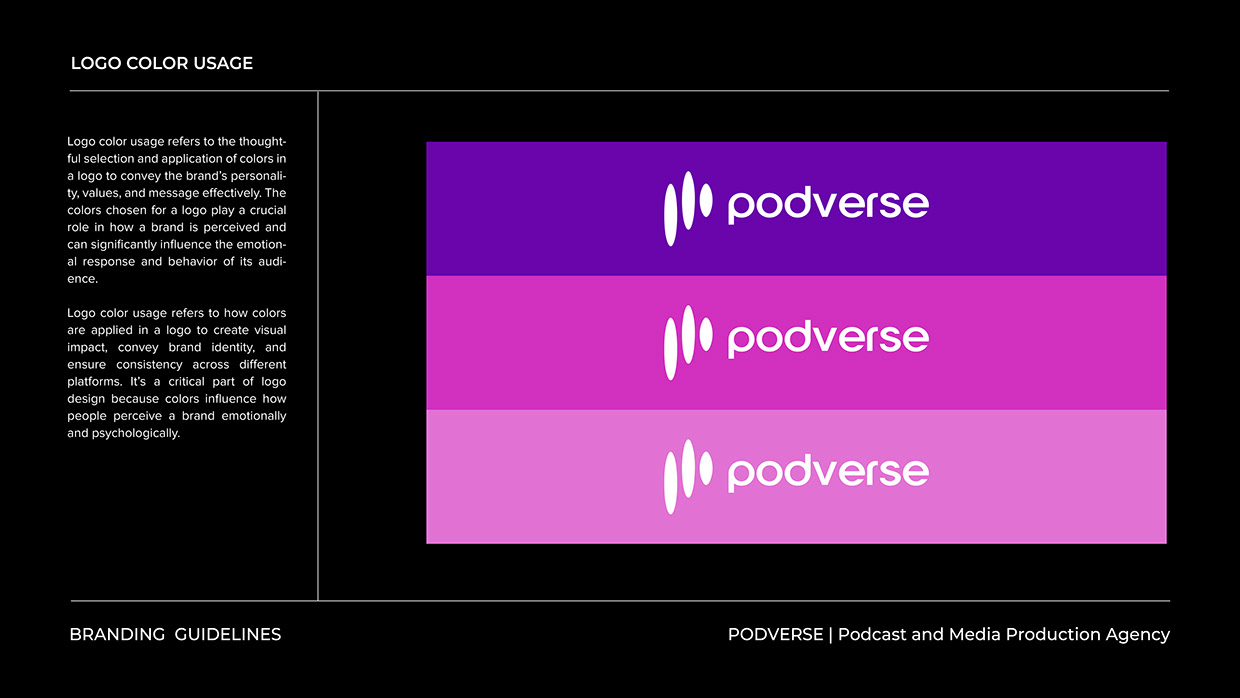Podcast & Media Brand Logo & Brand Guideline Image 6
