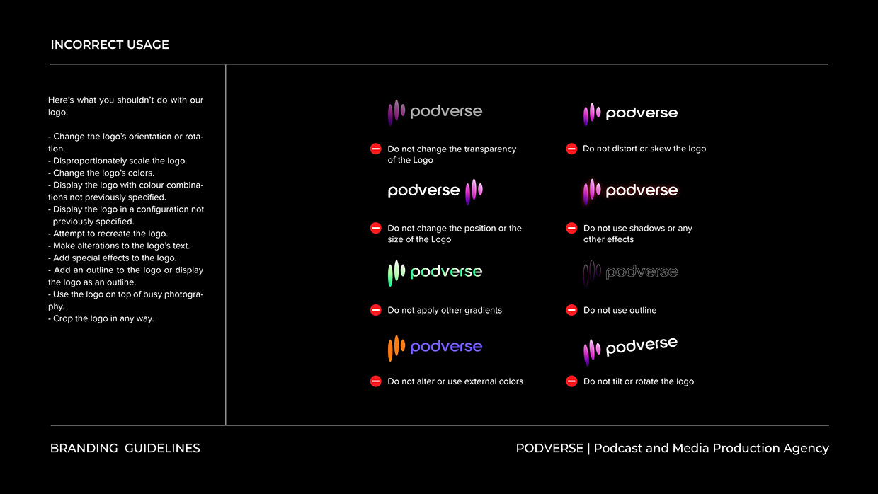 Podcast & Media Brand Logo & Brand Guideline Image 10